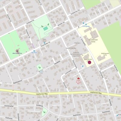 Bild vergrößern: Übersichtskarte - Spielplatz Schlingweg