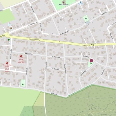 Bild vergrößern: Karte Spielplatz Emilienstraße/Karolinenstraße