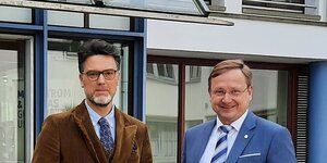 Bild vergr&ouml;&szlig;ern: Robin Wagener und Dr. Andreas J. Wulf