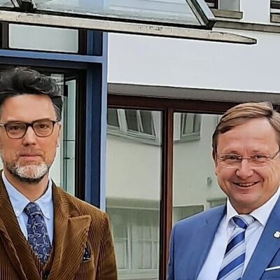 Besuch des Abgeordneten Robin Wagener im Rathaus